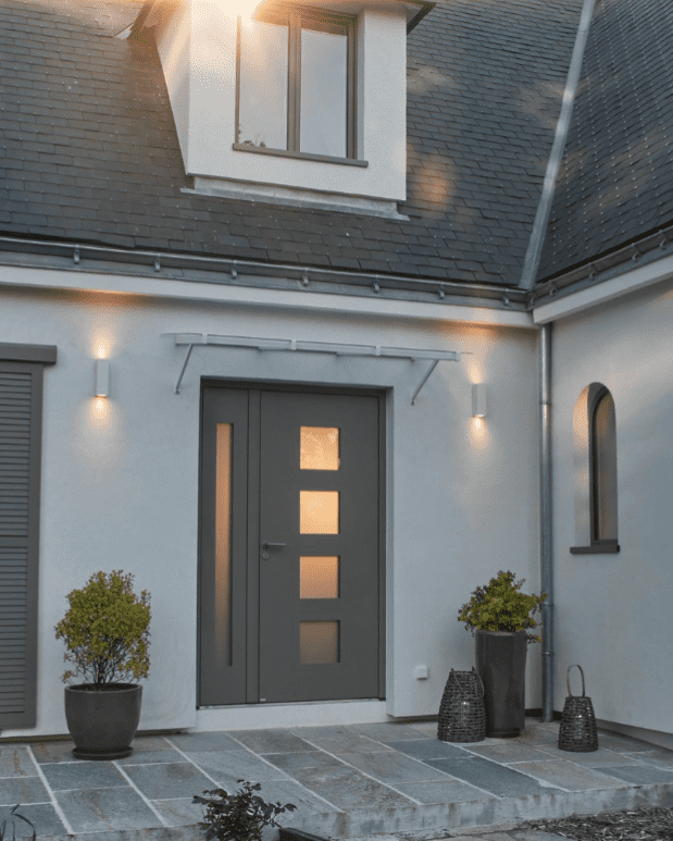 Porte entrée contemporaine